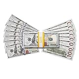 RUVINCE Play Money for Kids Prop Money 100 Dollar Bills 100X100 Pcs Size : 6.14x2.59 in Prop Money Magician Porp,Movie Props