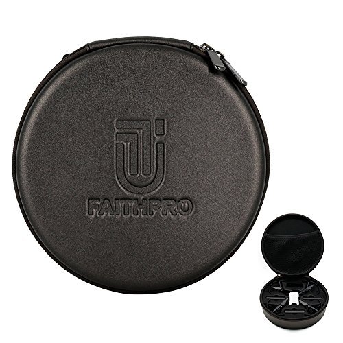 Faithpro DJI Tello Carrying Case Carbon Fiber PU 4 Battery Bag Storage EVA Insert (Tello case)