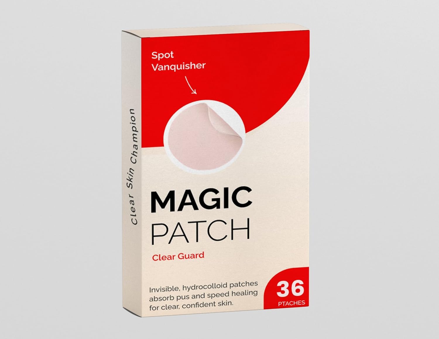 ClearPatch Acne Treatment Hydrocolloid Pimple Patch 36 Patches in 1 Box Invisible Acne Patch for Pimple Blemish Healing