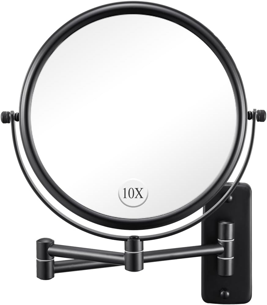 Amazon.com : DOWRY Wall Mounted Magnifying Makeup Mirror with 10x ...