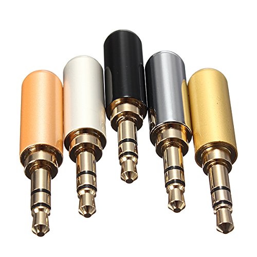 SANVI3 Pole Male Headphone Jack Plug Metal Audio +Heat Shrinkable Tube Amazon.in Electronics