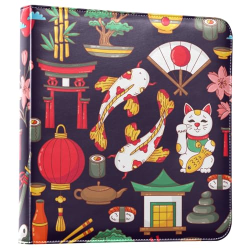 susiyo Álbum de fotos autoadhesivo, álbum de recortes, símbolo tradicional japonés, tapa dura, piel sintética, 40 páginas, álbum de recuerdos, para familia, boda, viajes, escuela