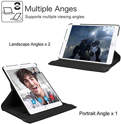 Eleqzun 360 Rotate Leather Flip Cover for iPad Air 2 (Black) - Image 3
