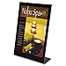 DEFLECT-O Deflecto 69775 Superior Image Black Border Sign Holder, Plastic, 8-1/2 X 11, Black/Clear