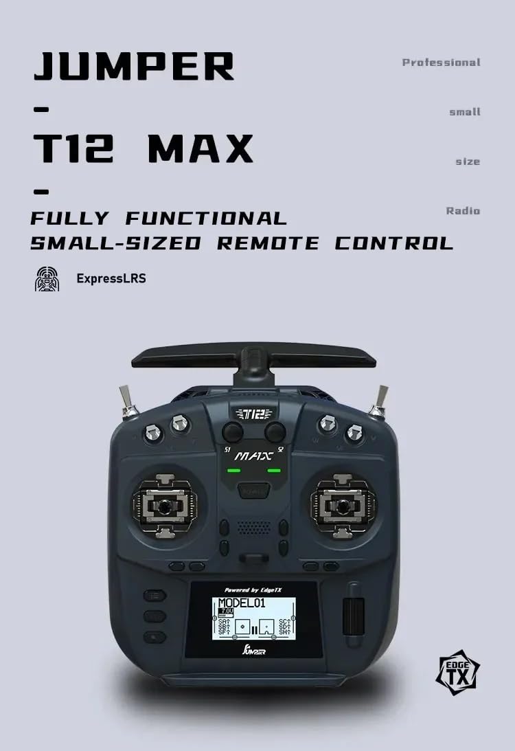 Jumper T12 MAX ELRS送信機 Amazon.com: Jumper T12 MAX 2.4G ELRS Hall Gimbals