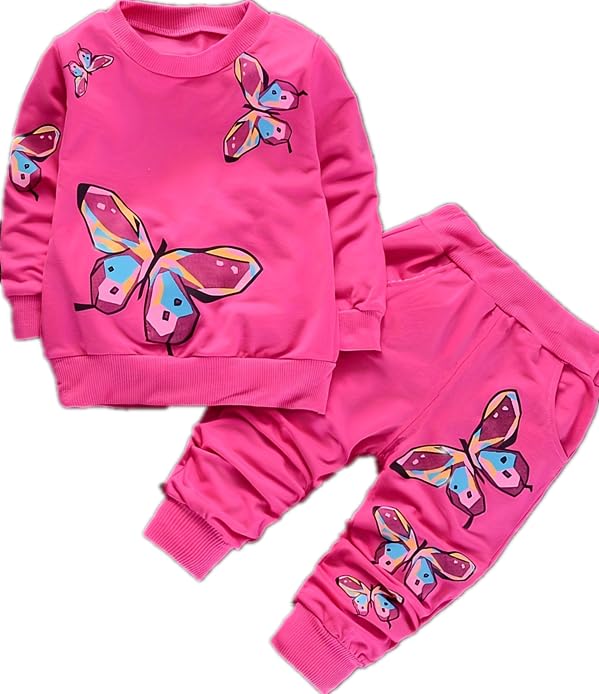 Image of Spring Fall Baby Girls Clothes 2pcs Casual Wear sets