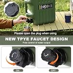 5 Gallon Water Jug with Spigot, Leak-Proof Portable Camping Water Containers, BPA Free, Outdoor Hiking & Emergency Picnic Storage Water Tank - Image 5