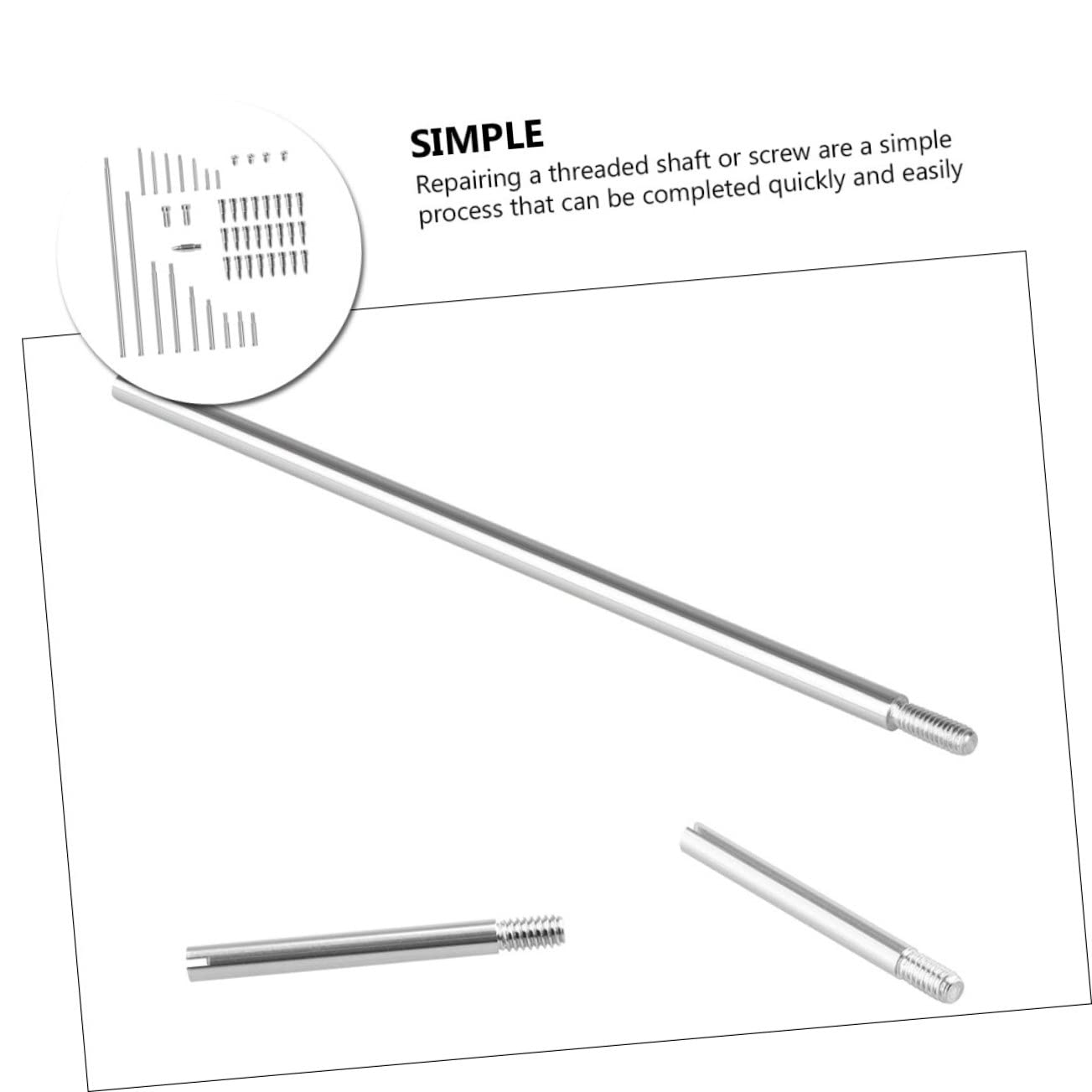 TOYANDONA 4sets Accessori Per Riparazione Sax Kit Completo Di Viti e Aste Filettate Per Strumenti Fiato
