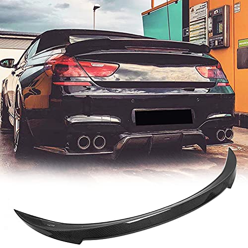 Mcarcar Kit Carbon Fiber Trunk Spoiler For Bmw 6 Series M6 F06 Gran Coupe Sedan 4 Door F13 Coupe 2Door 640I 650I 640I 2012-2018 Rear Boot Lid Highkick Spoiler Wing Lip Factory Outlet (Twill Line) #TOP21