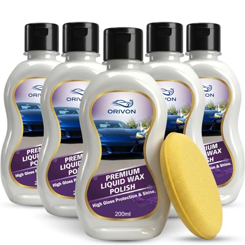 Image of Premium Liquid Car Wax, Restores Car Paint Gloss and Lustre, Water Repellent, UV Protection for car and Bike -1 Liter