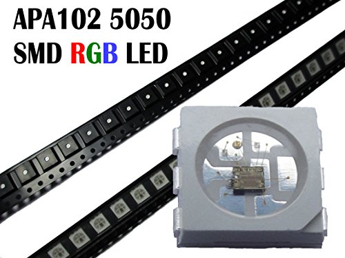 Preisvergleich Produktbild 10 Stück APA102 SMD 5050 RGB LED ähnlich wie WS2801 Chip