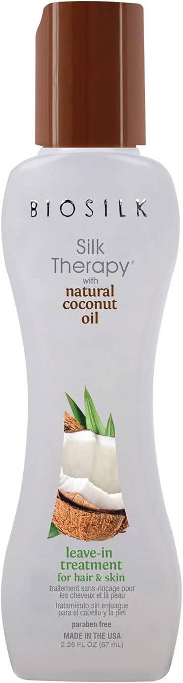 Silk Therapy with Natural Coconut Oil | Leave -in Hair Serum| Silky Smooth Hair | Paraben Free, Natural Ingredients | 67 ml