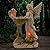 IOKUKI Solar Garden Statues-Angel Outdoor Statues with Color Changing Lights,Garden Sculptures & Statues,Resin Garden Statues Outdoor Clearance for Garden Decor