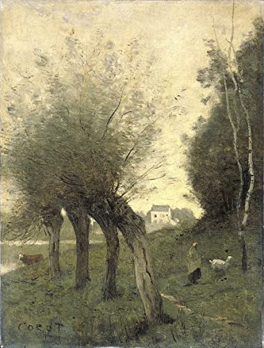 Art Tableau Paysagesaules Corot Impression d'art sur Toile 60x90cm