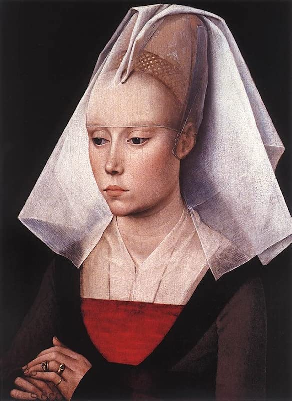 Tableau portrait de femme Rogier Van Der Weyden poster 60x90cm