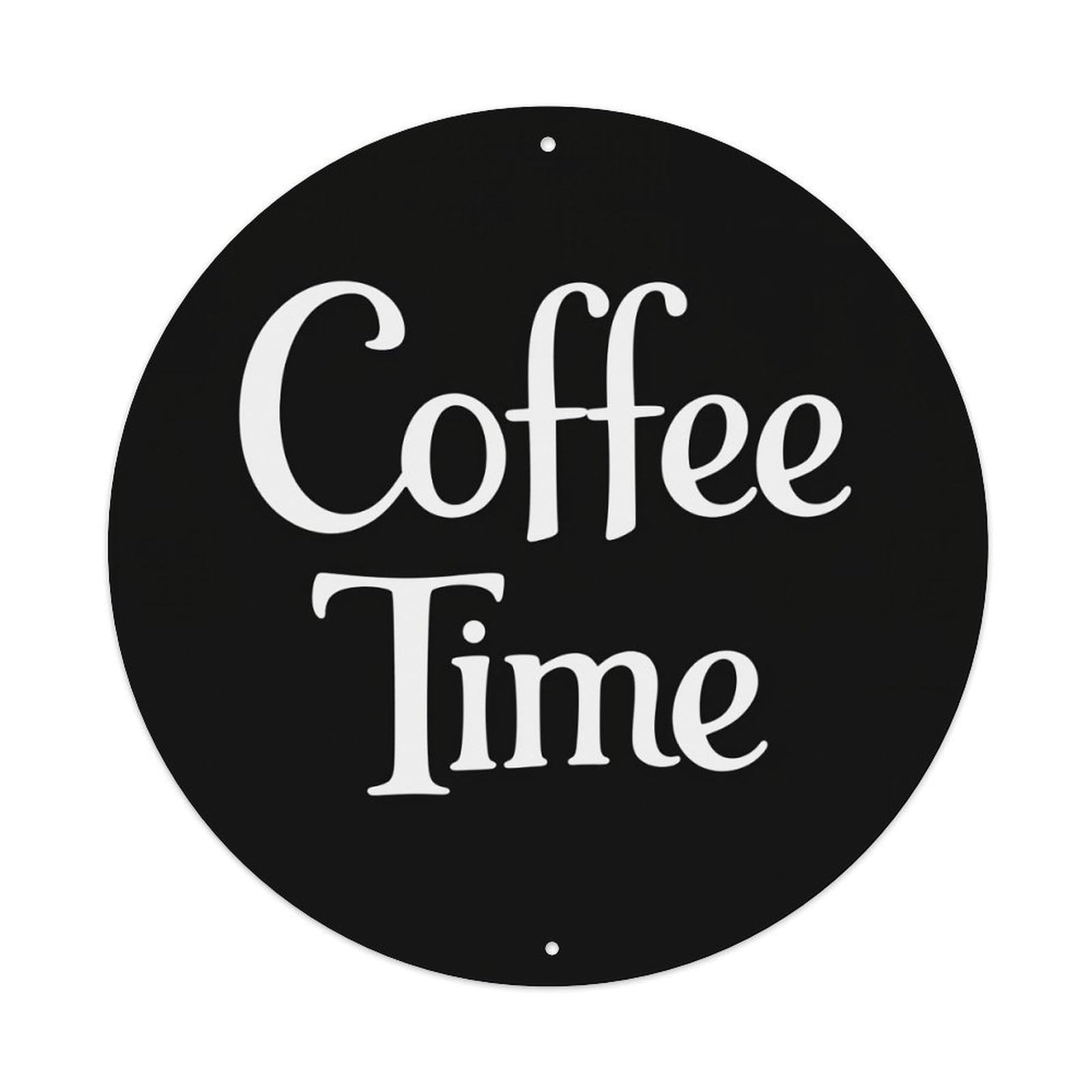 Jdfenggu Vintage Coffee Time Pattern Print Design Retro Metal Tin Sign, Metal Poster For Bar, Home, Man Cave, Kitchen, Laundry Room Art Decor 8X8 Inch