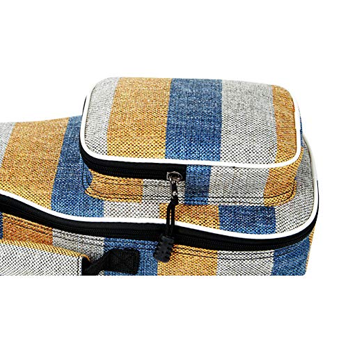 Glenmi Tricolor Stripes Ukulélé Housse de protection pour ukulélé Sopran Konzert Tenor Ukulélé 21 » 23 » 26… - Les Beatles, Paul McCartney, John Lennon, RIngo Starr, George Harrison Glenmi Tricolor Stripes Ukulélé Housse de protection pour ukulélé Sopran Konzert Tenor Ukulélé 21 '' 23 '' 26… – Image 5