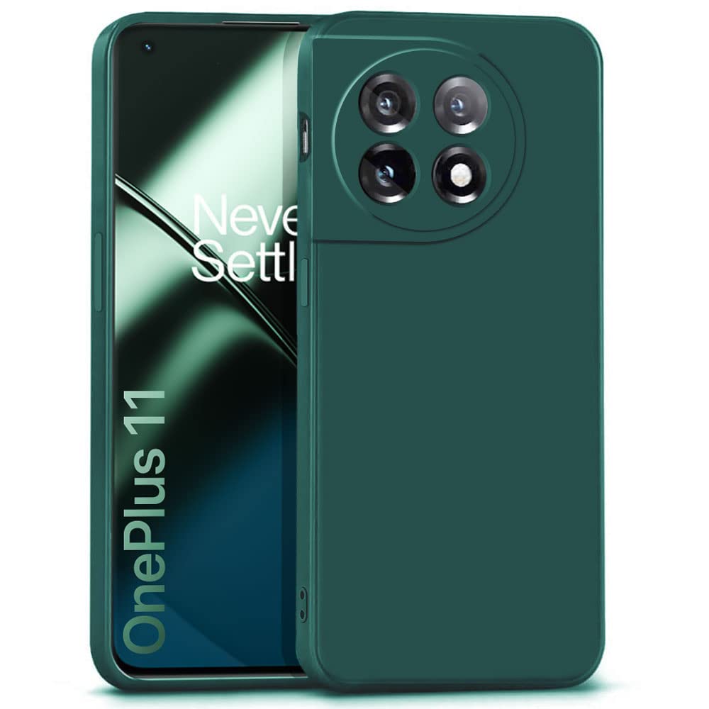 WOW IMAGINE Ultra Slim Soft Rubberised Back Cover Case for 1+ OnePlus 11 5G | Inner Velvet Fabric Lining | Matte Silicone Flexible Camera Protection Back Cover – Green (B0BT9XZWVH) Amazon Price History, Amazon Price Tracker