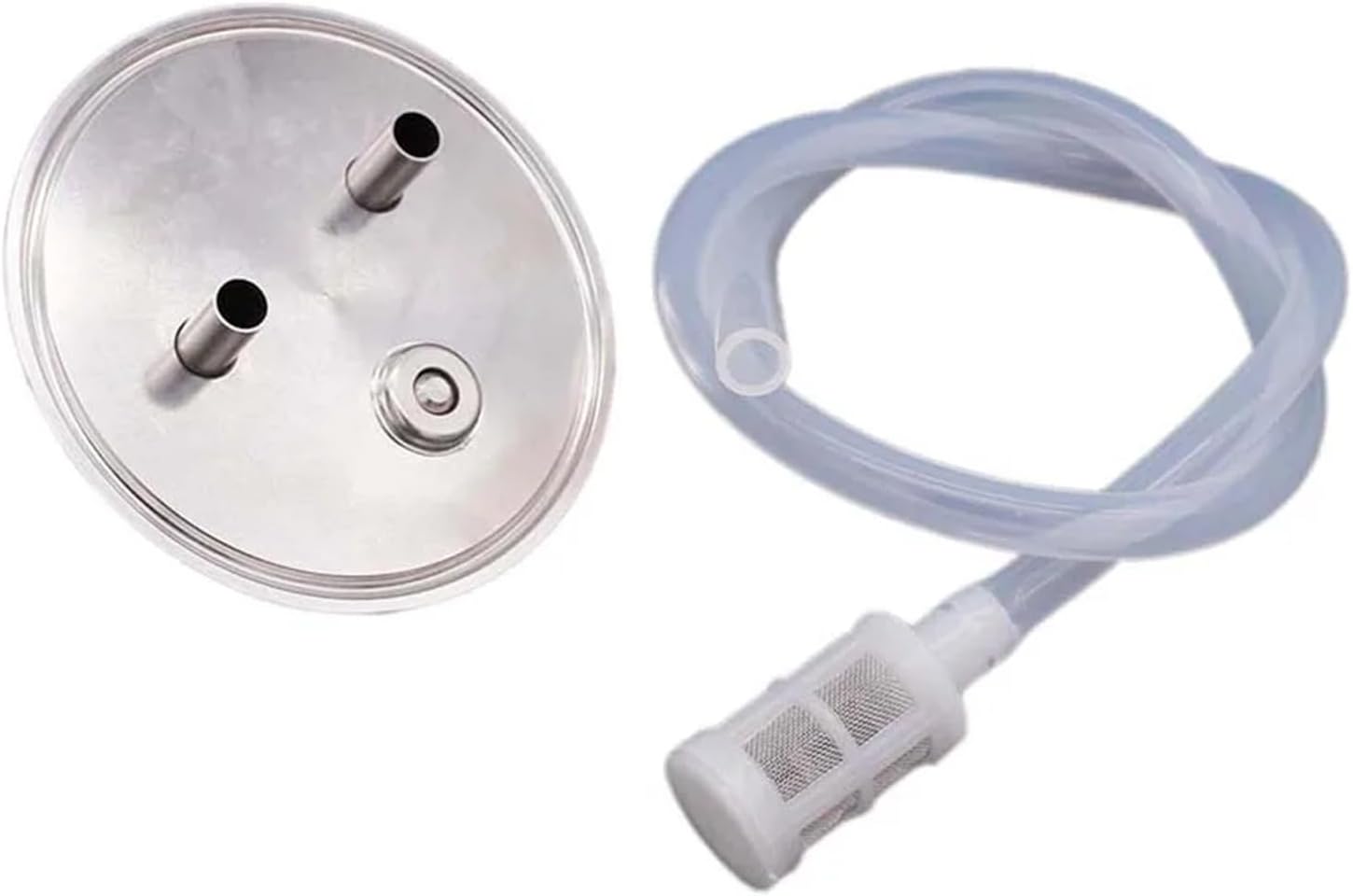 Brewing Accessories 3" Tri Clamp(91mm OD) Ball Lock Convert Lid with Gas Post Beer Post PRV 60cm Silicone Hose Homebrew Kegging Equipment Brewing Accessories