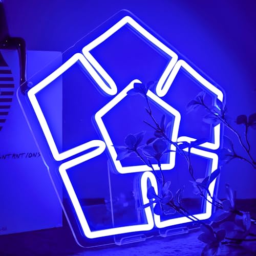 Image of AHlove Lock Neon Sign for Wall Decor,LED Neon Lights for Game Room、Man Cave,Birthday、Christmas Gifts for Teen Boys and Girls