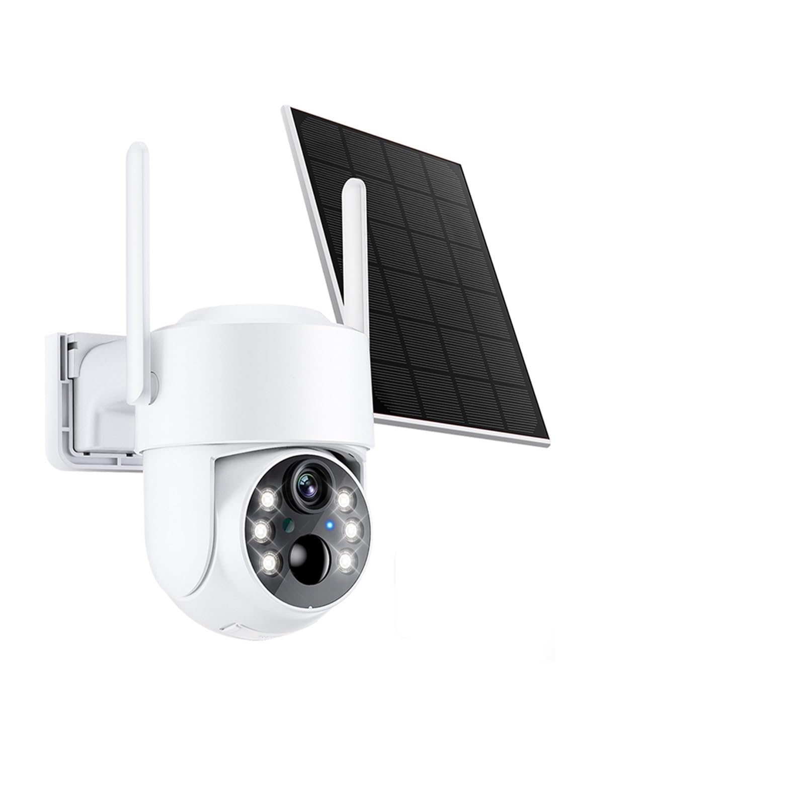 Oshpmbdlyfj Black 4K 8Mp Wifi Solar Camera Outdoor Dual Lens Dual Screen 5Mp Human Detection Hd Video Surveillance Camera 365 Days Standby(Black)