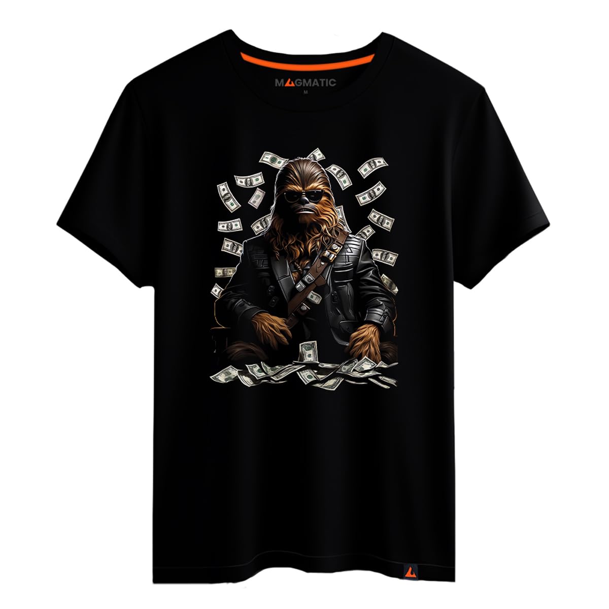 Magmatic - "Furball T-Shirt Science Fiction Film, for Men Unisex Child, Dollar Dynasty Collection Black Premium 100% Cotton T-Shirt, Space Fantasy Film, Cinema Fan Gift