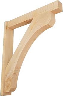 6"W x 36"D x 42"H Legacy Block Rough Sawn Outlooker, Douglas Fir