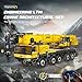 Mould King 17073 Engineering Truck Construction Set, Remote Control LTM 1110 Crane Building Block (3218 Pieces), Assembly STEM Heavy-Duty Car Brick Toys with Motors for Adult