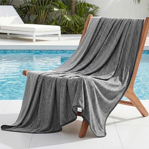 Bedsure Silky Soft Cooling Blanket for Hot Sleepers, Cold Summer Throw Blanket for Couch, Breathable Bed Cooling Throw for Night Sweats, Lightweight Thin Bedding with Rayon Derived from Bamboo, 50x70