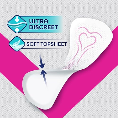 Image of Saba Diarios Ultra Thin Multishape Pantiliners, Flexible & Versatile Panty Liners, 4-Pack of 30 Pads (120 Count)