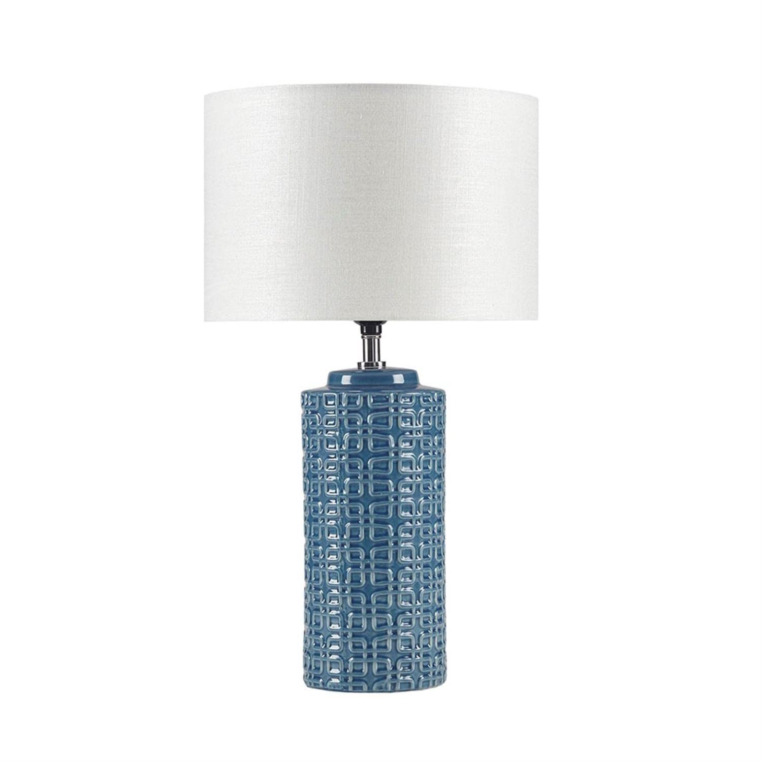 INK+IVY Modern Jayda Jayda Table Lamp with Navy Finish II153-0106