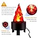 3D Artificial Fake Fire Flames - 110V LED Effect Light Electric Fake Campfire Lamp, Realistic Simulated Prop Flame Lamp for Christmas/Halloween/New Year/Indoor/Stage/Party/ Night Club Decorations
