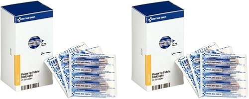 First Aid Only FAE-6101 SmartCompliance - Vendajes de tela para los dedos, 20 unidades (paquete de 2)