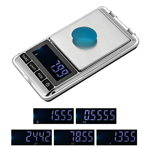 KKmoon 300g / 0,01g Balança de bolso de alta precisão Balança de cozinha precisa Balança de joias Ba