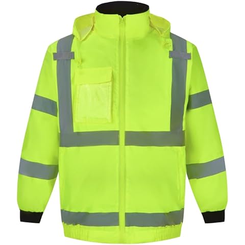 3C Products ANSI Class 3 Safety Bomber Jacket with Soft Fleece Lining (XL) Cover