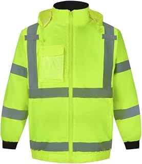 3C Products ANSI Class 3 Safety Bomber Jacket with Soft Fleece Lining (3XL)