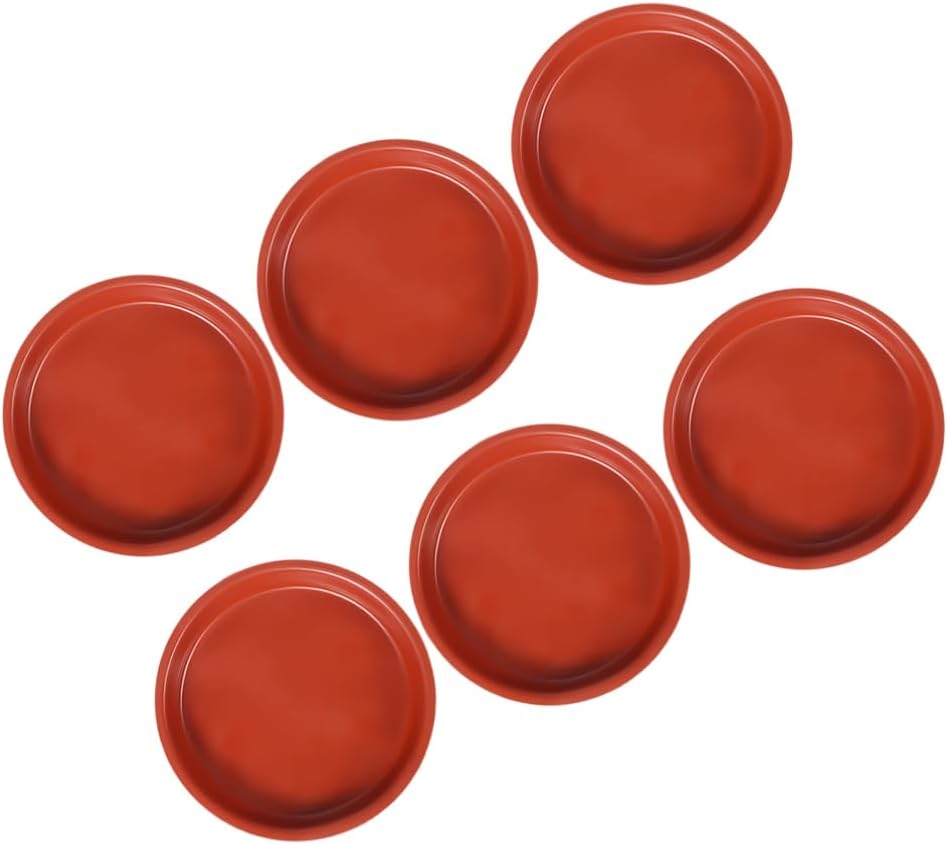 HANABASS 12pcs Heavy Duty Round Plant Saucer Tray for Potted Plants Drip Plate for Use Plastic Flowerpot Base to Prevent Water Leakage and Keep Floors Clean