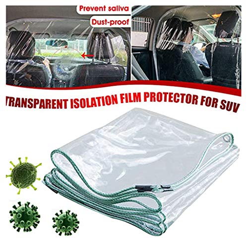 Sneeze Guard Tarps with Reinforced Buttonhole, PVC Waterproof Sneeze and Cough Protective Shield