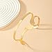 XUENMB Fashion Gold Arm Bangle Cuff Bracelet Minimalist Metal Design Double-layer Open Upper Arm Cuff Bracelet Sexy Body Jewelry for Party