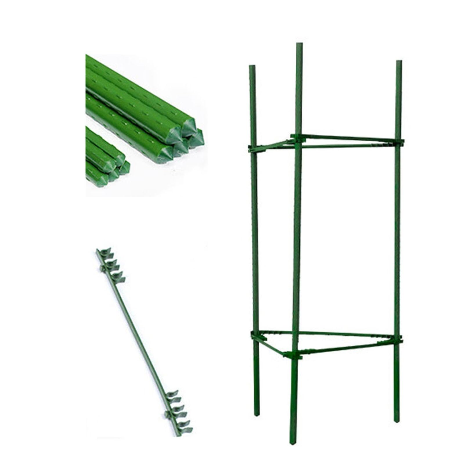 Set da 8 Gabbie Pomodori, Supporto per Piante Rampicanti, Sostegni, Accessori Giardinaggio, L: 76 cm, verde | Leroy Merlin