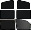 4 Pieces Car Side Window Shades Universal Magnetic Car Sun Shades Cars Window Curtains Block UV Rays Magnetic Privacy Screen Side Window Protection for Baby Car Blackout for Front Rear Side Windows