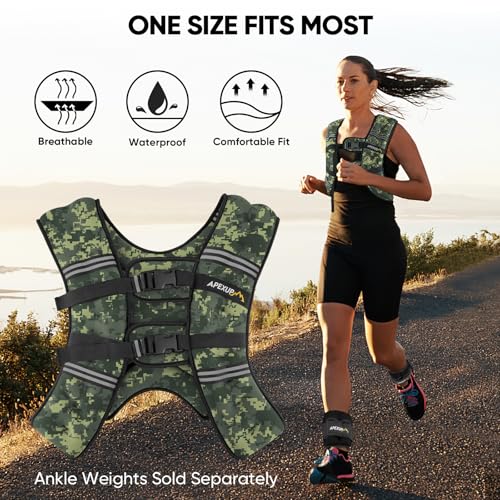 Image of APEXUP Weighted Vest Men Women, Weight Vest for Women Workout Equipment for Strength Training Running