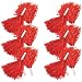 Fun Express Red Cheerleading Pom Poms - 12 Pieces