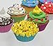 MontoPack 300-Pack Holiday Party Mini Paper Baking Cups - No Smell, Safe Food Grade Inks and Paper Grease Proof Cupcake Liners Perfect Cups for Cake Balls, Muffins, Cupcakes, and Candies