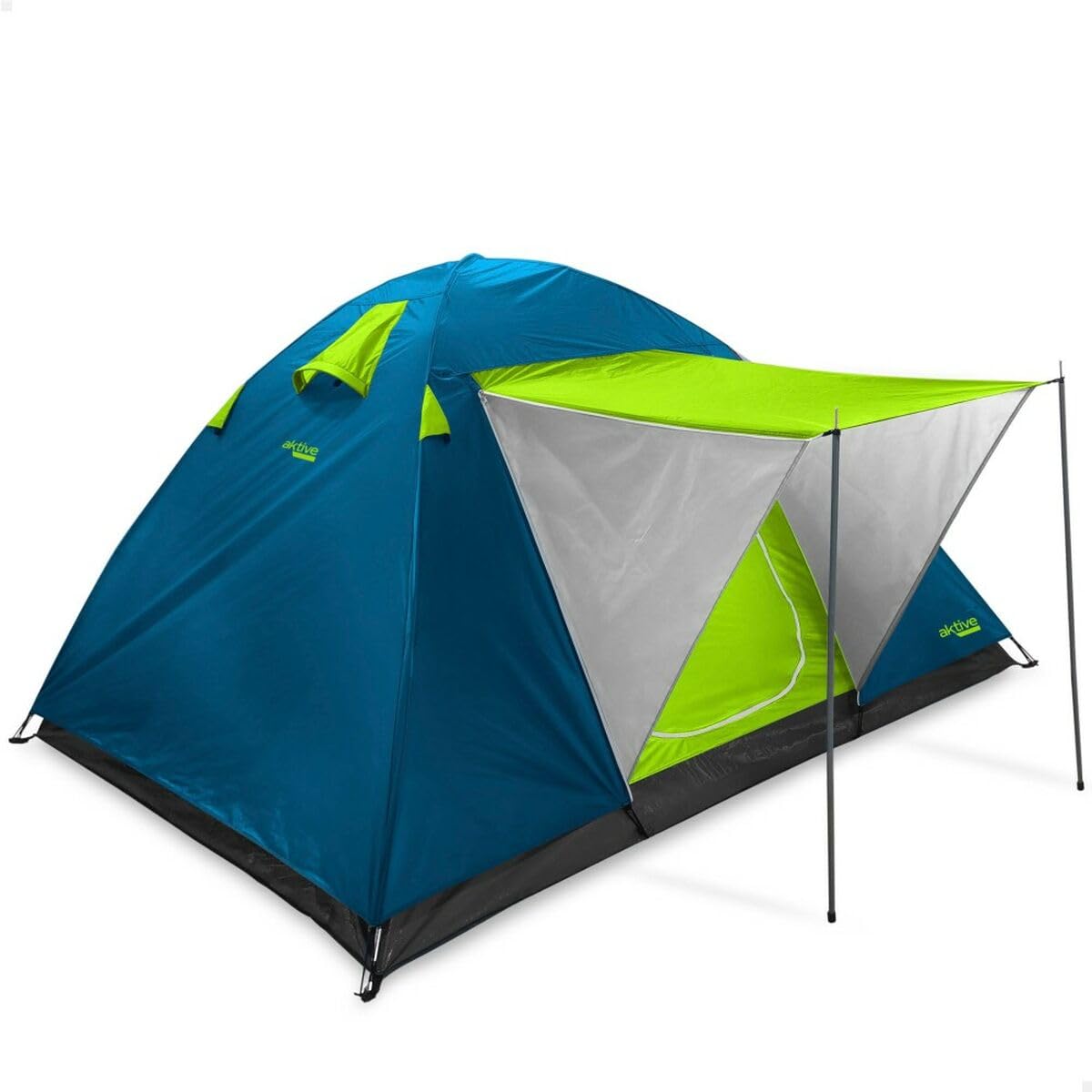 Tienda de Campaña Aktive Toldo 4 Personas 240 x 130 x 210 cm (2 Unidades)