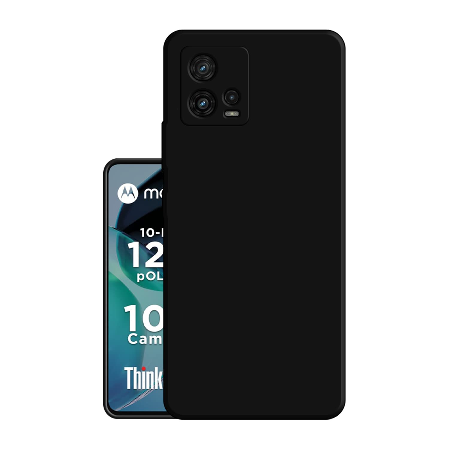 Hello Zone Exclusive Matte Finish Soft Back Case Cover for Motorola Moto G72 - Rubber, Black (B0BLK3G93K) Amazon Price History, Amazon Price Tracker