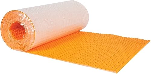 Miniatura 1 de Schluter Systems Rollo de membrana de calor Ditra autoadhesivo de 1345 pies cuadrados 1345ft DHPS512M con revestimiento impermeable sin morteros