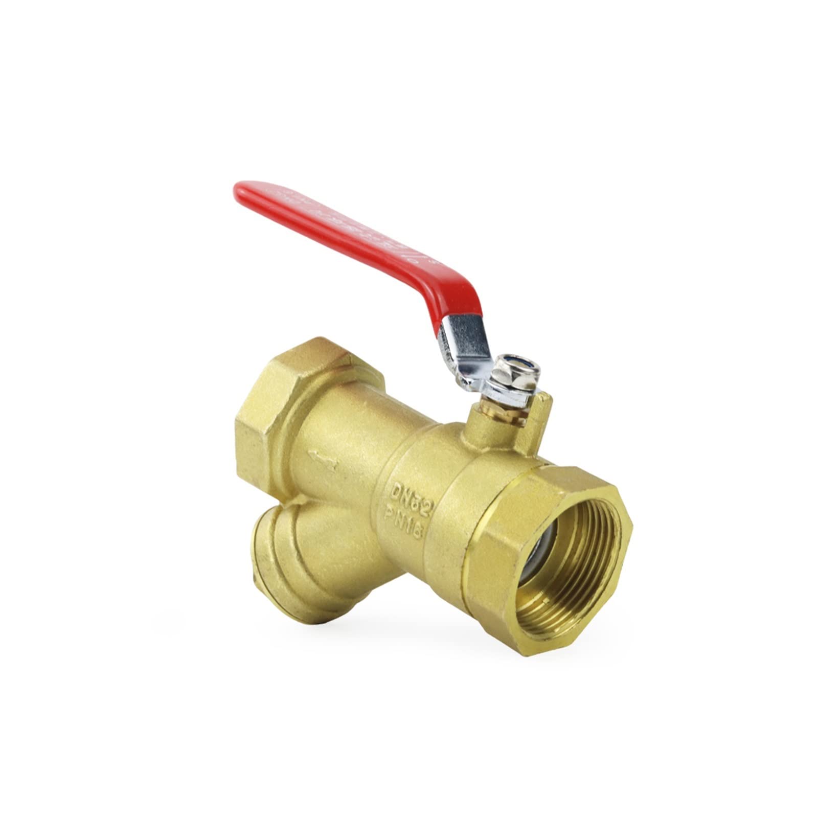 Valvola A Sfera Con Filtro A Y In Ottone - Filettatura 1/2" BSPP, Per Acqua E Gas, Pressione 1.6MPa - Foto 9