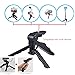 Generic HuaerHui Vlogging Starter Kit with Mini LED Video Light + Shotgun Microphone + Universal Cellphone Holder Clip + Pistol Grip Tripod Compatible with Smart Phones/Cameras, Black, W-TZ001