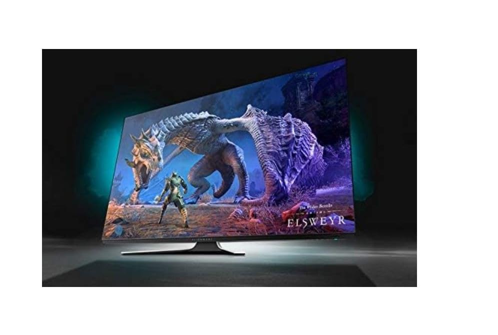 ALIENWARE AW5520QF 55インチ 有機EL 4K モニター 光沢 Alienware 55-inch 4K OLED Gaming Monitor With FreeSync Now